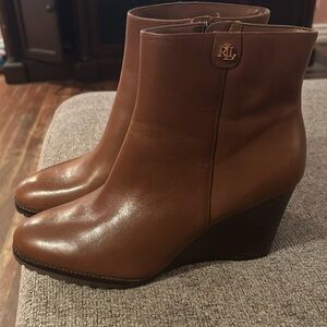Ralph Lauren Boots. Used only once. Size 10 but fits 9-9 1/2